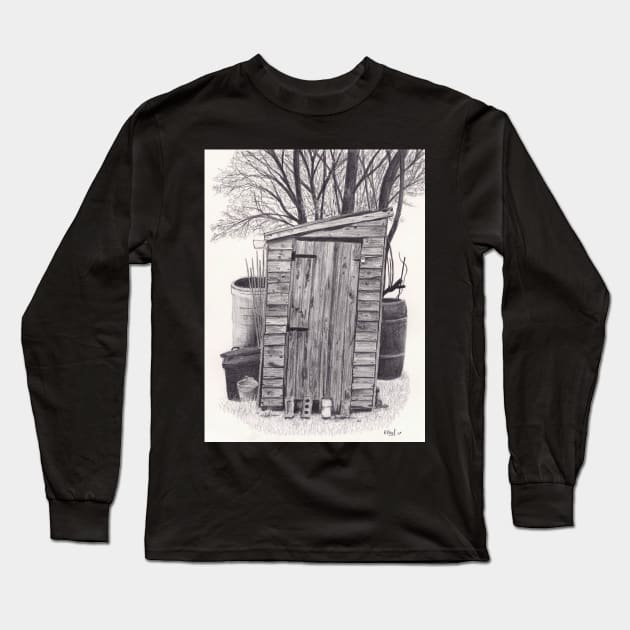 Allotment Shed 2 Long Sleeve T-Shirt by richardpaul